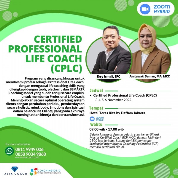 CPLC (CERTIFIED PROFESSIONAL LIFE COACH)